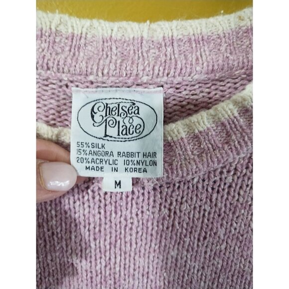Chelsea Place Silk Blend Crewneck Sweater M Classic - Picture 2 of 4